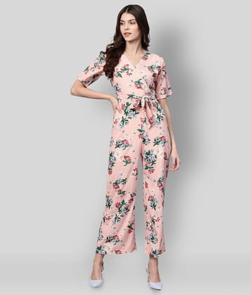 Zima Leto - Peach Polyester Regular Fit Women's Jumpsuit ( Pack of 1 ) - L