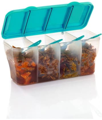 OFFYX - Pickle Container Set PET Aqua Green Pickle Container ( Set of 1 )