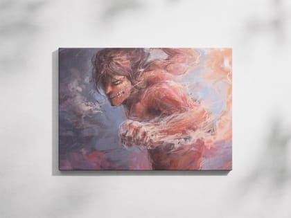 FURNISHUB Eren Yeager (Attack Titan), AOT | Anime Art Print | Wall Decor for Fans of the Attack on Titan Series, Featuring Intense Action and Intrigue