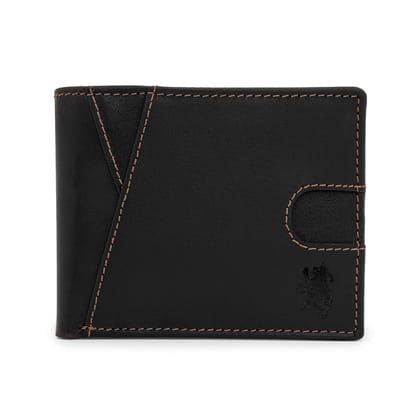 Red Tape Brown Men's Bifold Leather Wallet with RFID Blocking | Slim Genuine Leather Wallet for Men with Card Slots, Secret Pocket & Currency Compartment