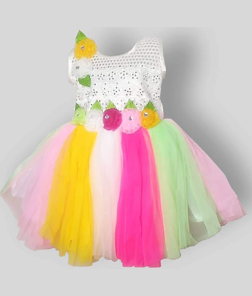 harshvardhanmart.com Baby Girls Net Frocks ( Multicolor )