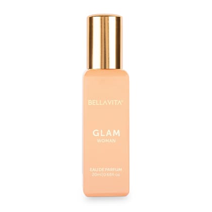 Bella Vita Luxury GLAM | Long Lasting Liquid EDP 20ml for Woman | with African Orange, Jasmine and Patchouli | Floral and Woody Premium Fragrance for Women Bella Vita Luxury GLAM | Long Lasting Liquid EDP 20ml for Woman | with African Orange, Jasmine and