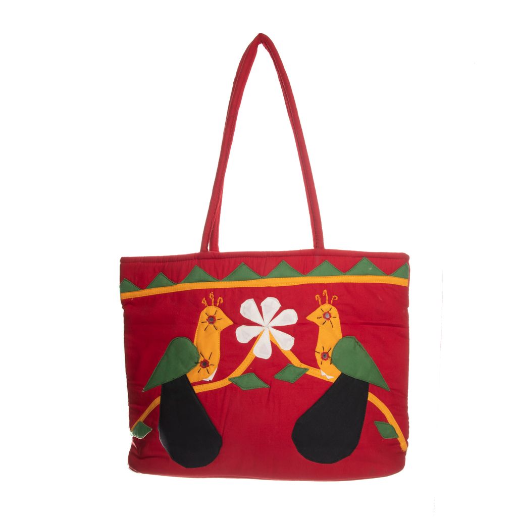 SHOPPING BAG PEACOCK DESIGN