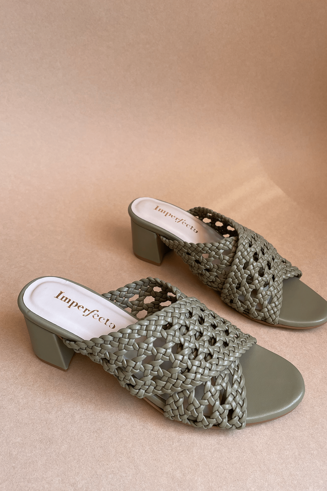 Olive Woven Heels-36