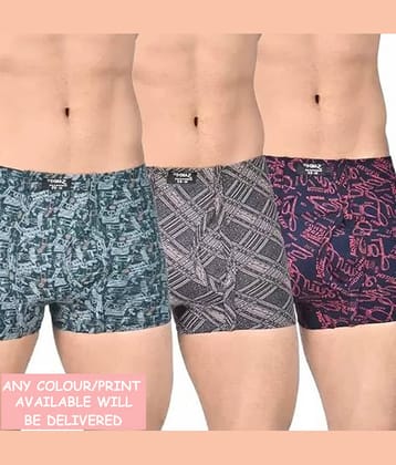 CAVENDRES Pack of 3 Nylon Trunks For Men's ( Multicolor1 )