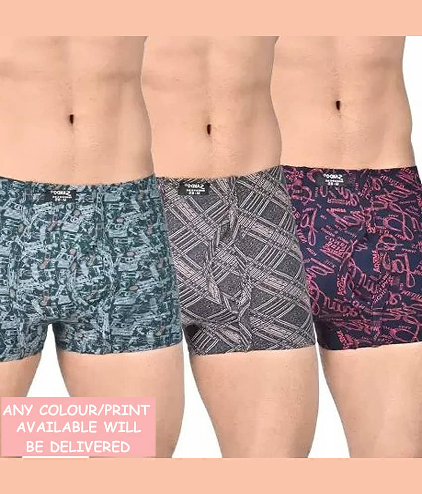 CAVENDRES Pack of 3 Nylon Trunks For Men's ( Multicolor1 )