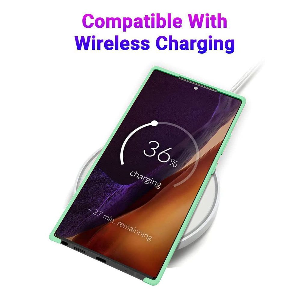 LIRAMARK Liquid Silicone Soft Back Cover Case for Samsung Galaxy Note 20 Ultra