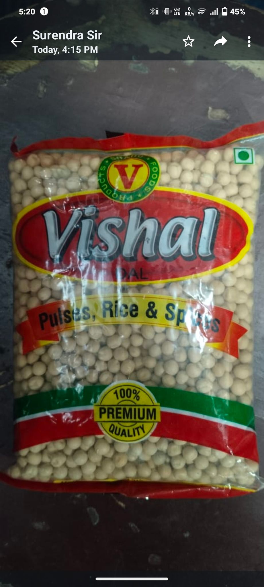 Vishal pulses & spices matar