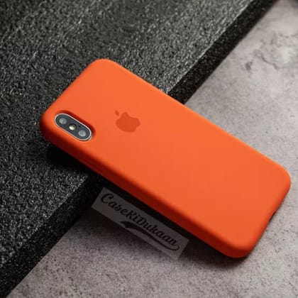 Orange Original Silicone Case For Apple Iphone X/Xs