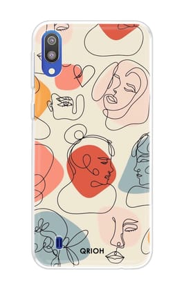 Abstract Faces Soft Cover for Samsung Galaxy M10