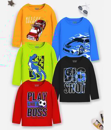 Trampoline Pack of 2 Boys Cotton Blend T-Shirt ( Multicolor2 )