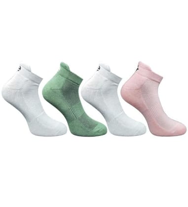 4_Pair Set Unisex Casual Cotton Printed Ankle Length Socks (Multicolor)-PID63470 4_Pair Set Unisex Casual Cotton Printed Ankle Length Socks (Multicolor)-PID63470