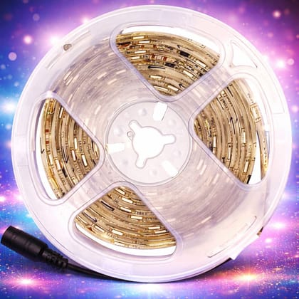 SPARKWORLD 3 Meter Warm White Waterproof LED Strip Light (Pack of 3) Flexible Decorative Tape Light with Adapter Connector for Home, Kitchen, Ceiling, Festivals | Colour: Multicolor SPARKWORLD 3 Meter Warm White Waterproof LED Strip Light (Pack of 3) Flexible Decorative Tape Light with Adapter Connector for Home, Kitchen, Ceiling, Festivals | Colour: Multicolor