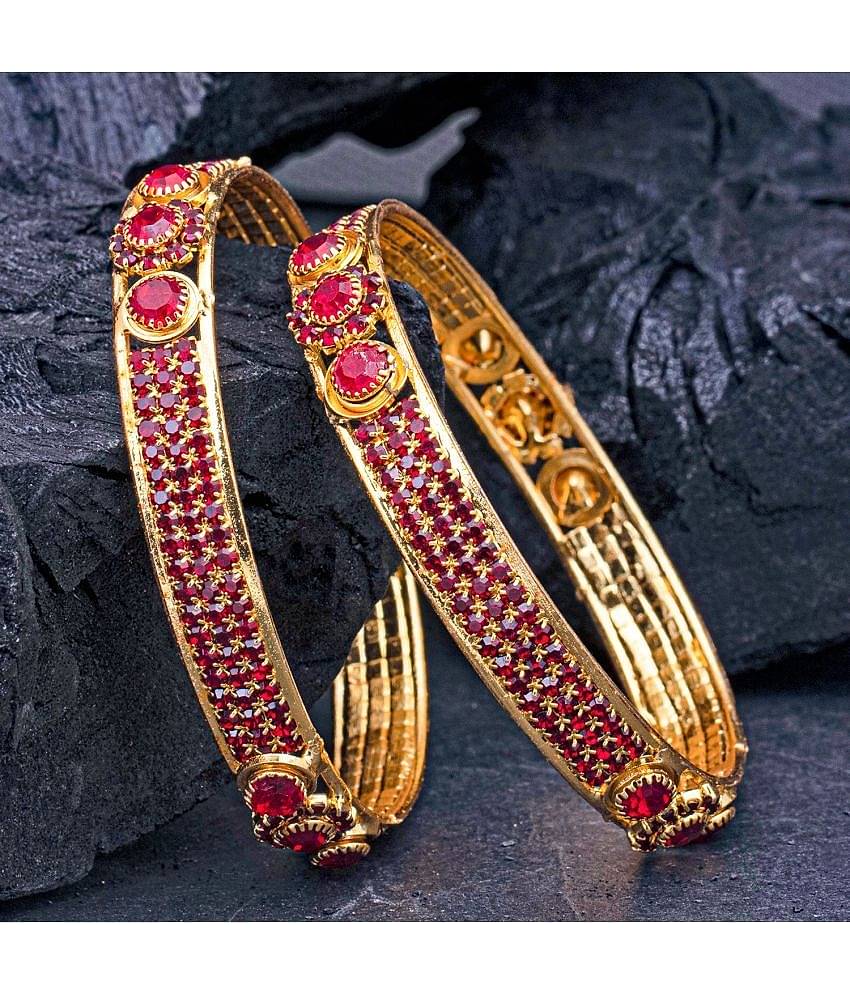 Sukkhi Stunning Gold Plated Bangle Set For Women (Set of 2)