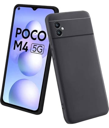 ZAMN - Plain Cases Compatible For Silicon Poco M4 5G ( Pack of 1 )