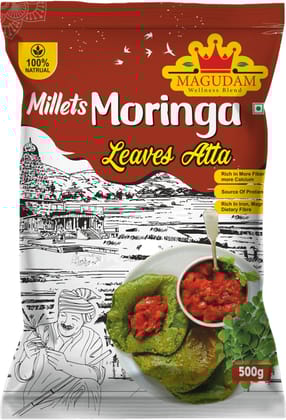 Millets Moringa Leaves Atta 500 G