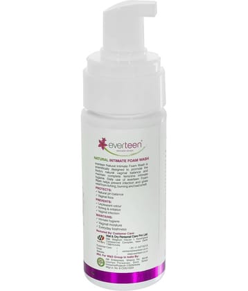everteen Natural Intimate Foam Wash for Feminine Hygiene in Women - 1 Pack (150ml)