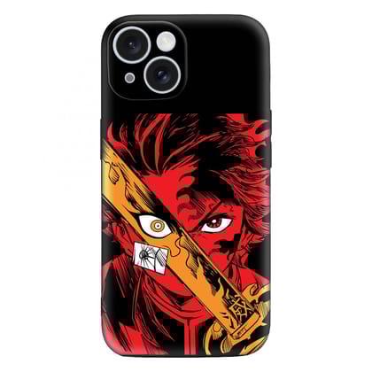 Demon Slayer Tanjiro Embossed Mobile Cover