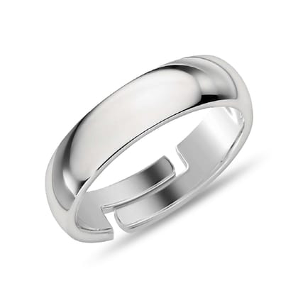 Silver Ring for Men and Boys Plain silver Ring-ADJUSTABLE (FREE SIZE) / Silver