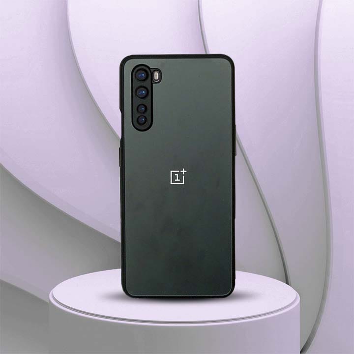 OnePlus Nord Solid Matte Finish Case With Contrast Color Edges-Black