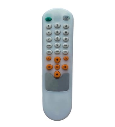 Remote No. 1072 Compatible-Replacement for Doordarshan Set Top Box Remote Control (White)