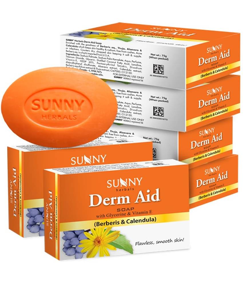 SUNNY HERBALS - Moisturizing Soap for Normal Skin (Pack of 6)