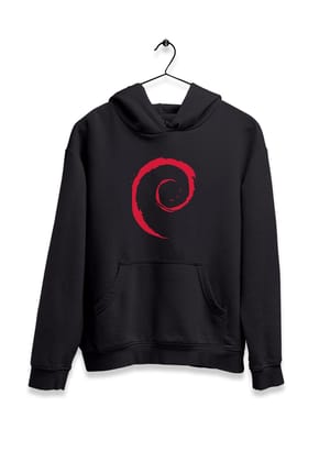 Debian Spiral Hoodie-Navy Blue / S