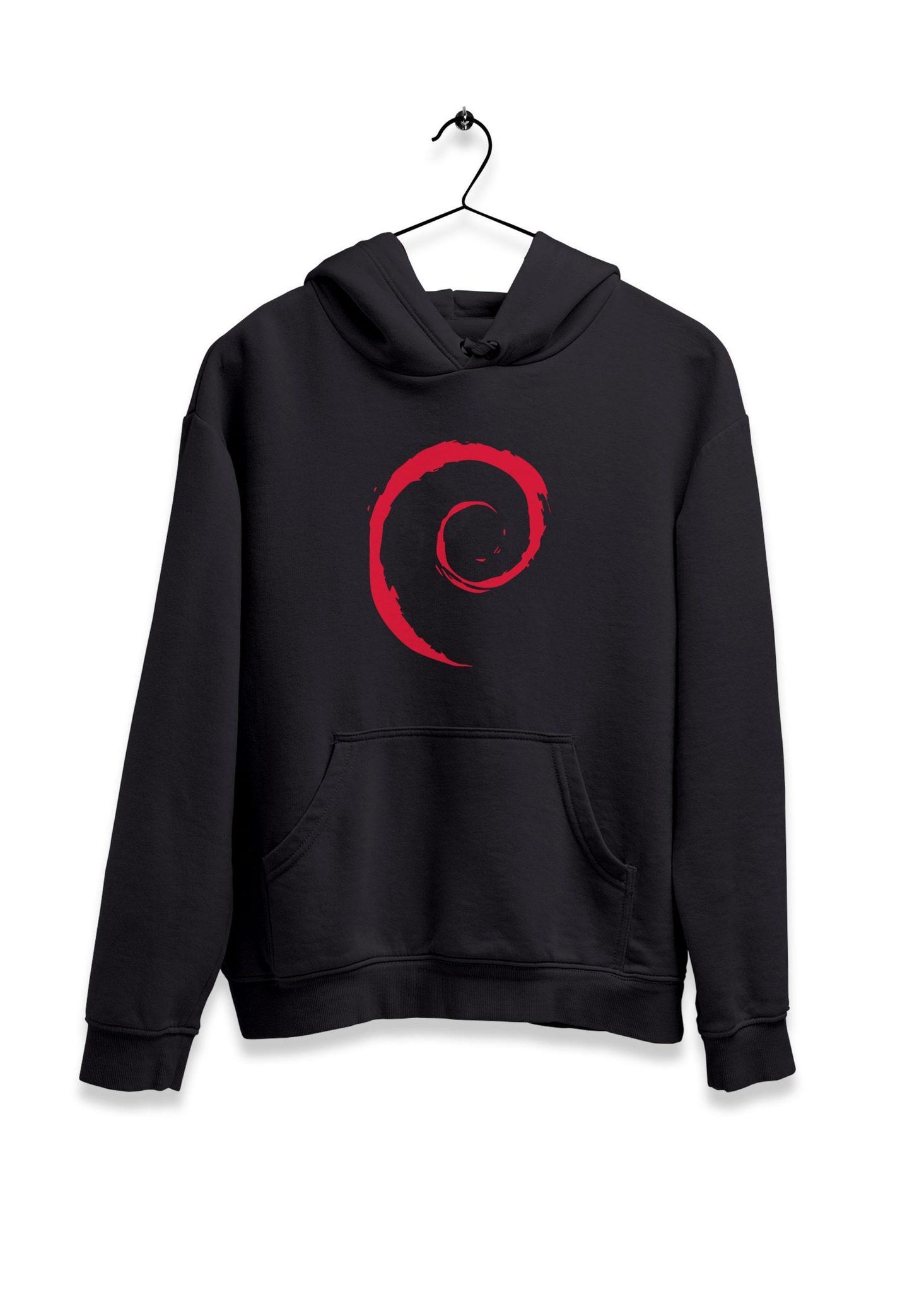 Debian Spiral Hoodie-Navy Blue / S