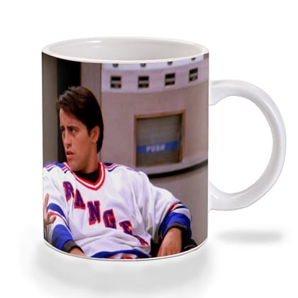 Multicolor Friends Joey And Chandler Rangers Fans Ceramic Mug