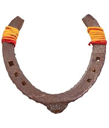 paystore Iron Asli Kaale Ghode Ki Naal/Horse Shoe (Black Brown, Standard)