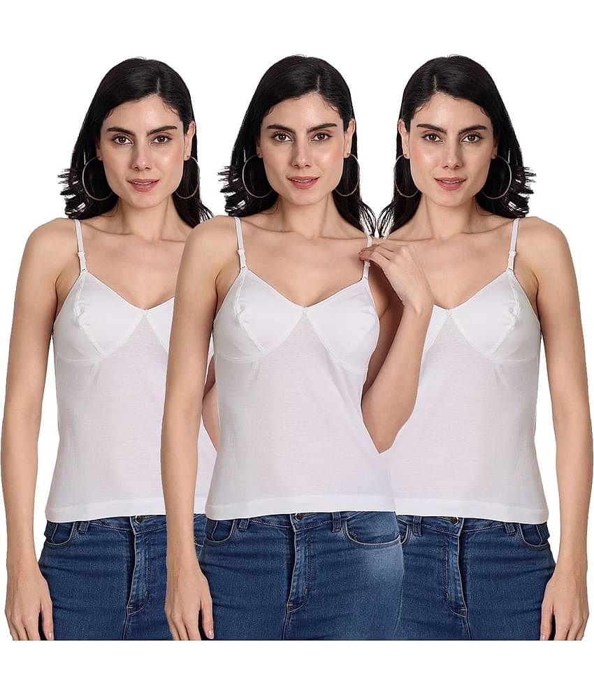 AIMLY Cotton Camisoles - Black Pack of 3