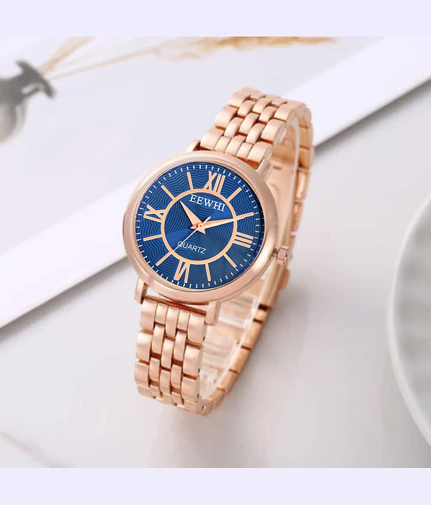 EEWHI Rose Gold Metal Analog Womens Watch