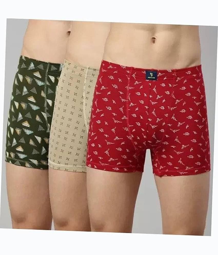 Cavenders Pack of 3 Nylon Trunks For Men's ( Multicolor )