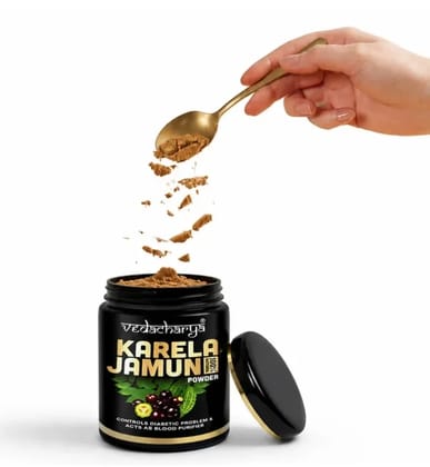 Vedacharya Karela Jamun Powder Controls Diabetic Problem & Acts As Blood Purifier 250 G
