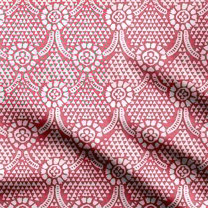 Thibaut Chamomile Pink-Cotton