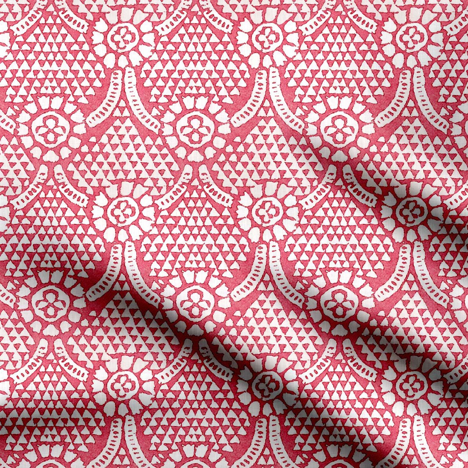 Thibaut Chamomile Pink-Cotton