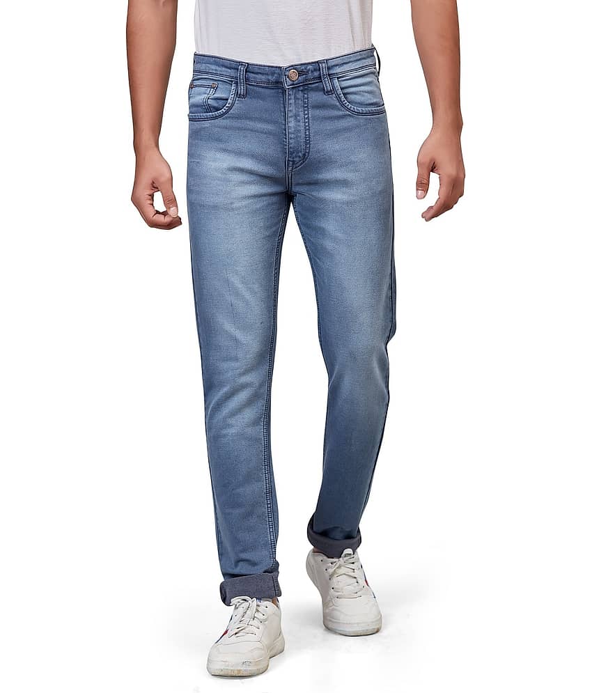 HJ HASASI Blue Regular Fit Jeans