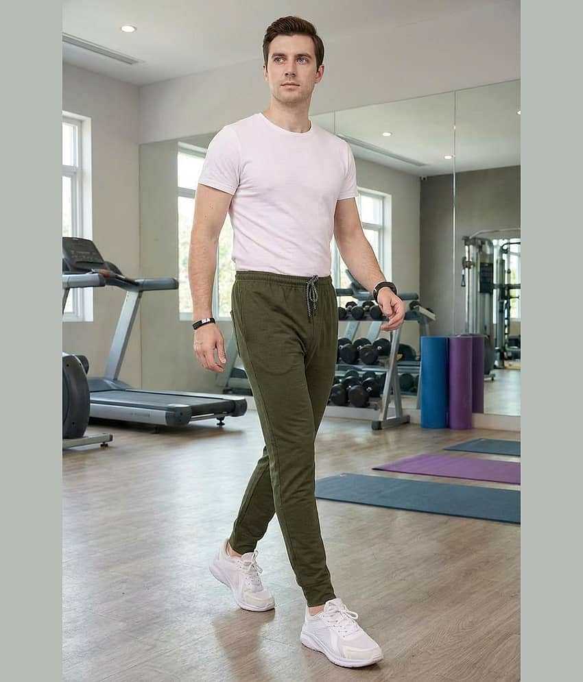 Kashvi Sarees GREEN Lycra Men's Trackpants ( Pack of 1 )