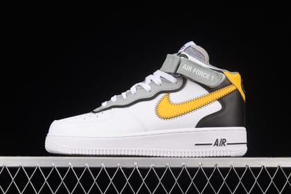 NikeMens Air Force 1 AF1 Mid Athletic Club - White Dark Sulfur-Euro 41