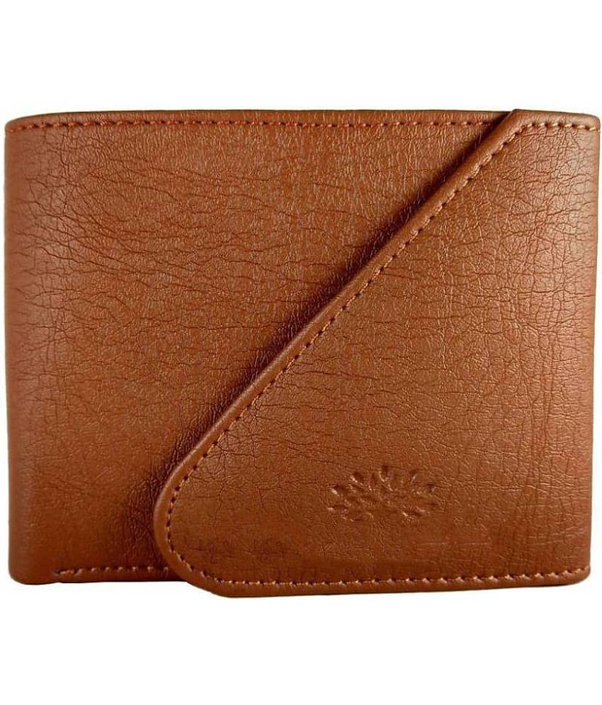 WENZEST Leather Tan Formal Short Wallet