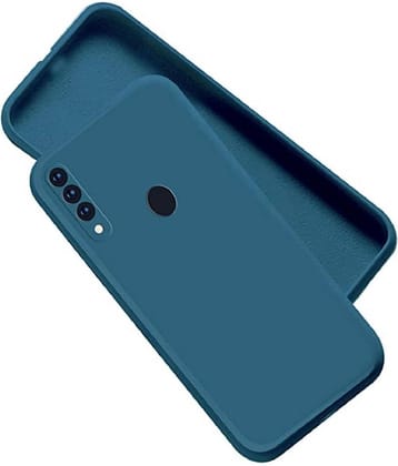 Case Vault Covers - Blue Silicon Plain Cases Compatible For Oppo A31 ( Pack of 1 )