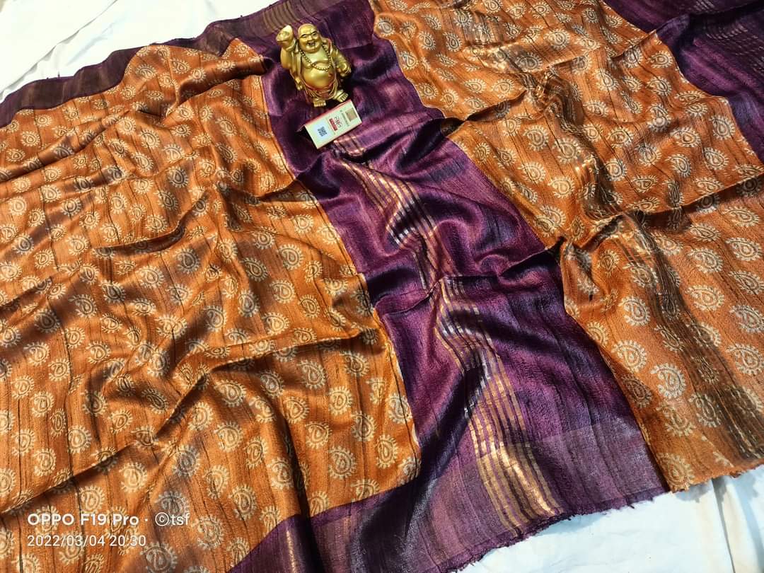 Ghicha print saree