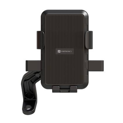 Portronics Mobike 5 Scooty/Scooter Phone Holder with Mirror Mount, 360 Degree Rotation, Strong Grip, Compatible with 4.7" to 7.2" Smartphone, Mobile Stand for Scooter, Cycle & Motorcycle (Black) Portronics Mobike 5 Scooty/Scooter Phone Holder with Mirror