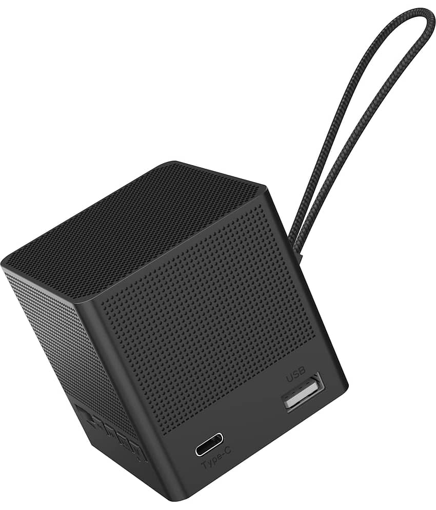 Portronics Bounce 2 5 W Bluetooth Speaker Playback Time 5 hrs Bluetooth v5.0 with Call function Black