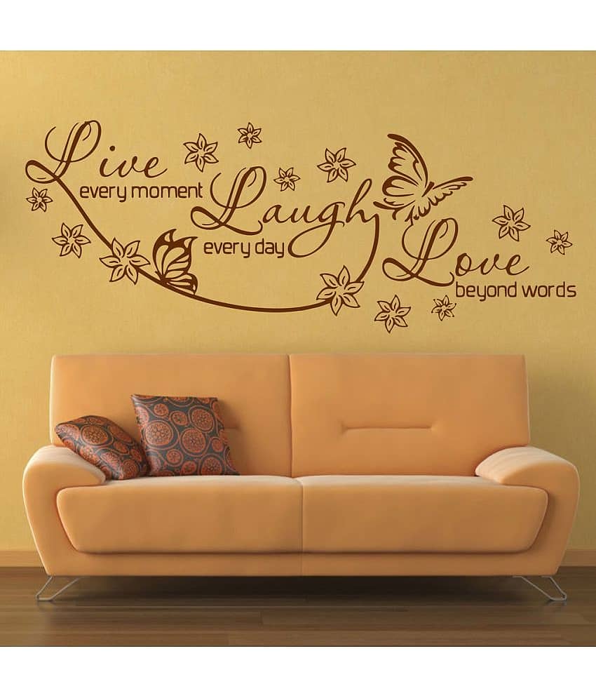 Decor Villa Live Every Moment PVC Wall Stickers