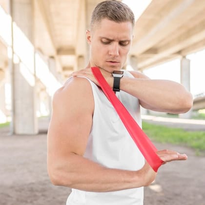 Theraband Resistance Band Loop - Red - Medium-8 - Inch
