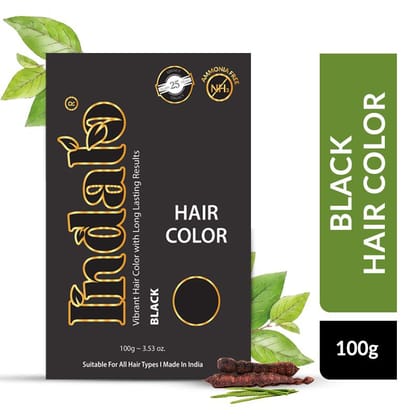 Indalo Ammonia-Free Black Hair Color for Your Best Look - 100g