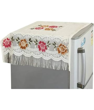 Crosmo Polyester Graphic Fridge Mat & Cover ( 99 53 ) Pack of 7 - Multicolor