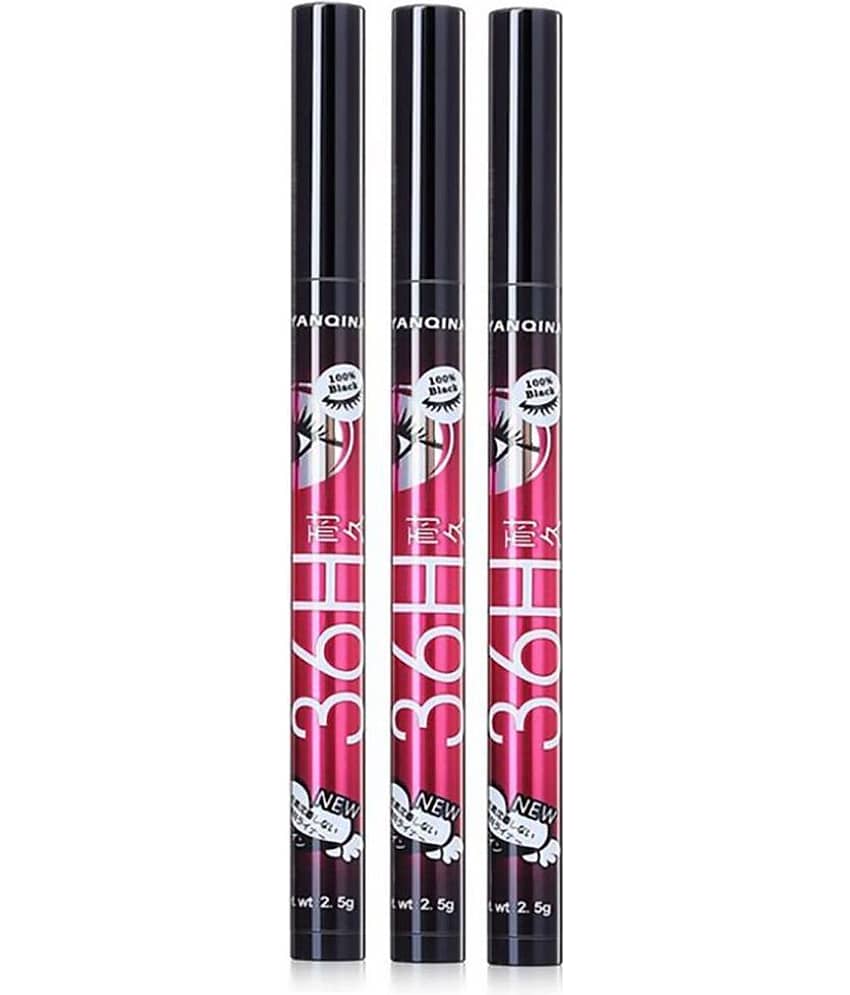 Lenon Beauty 36 Hrs Pencil Eyeliner Black Pack of 3 3 g