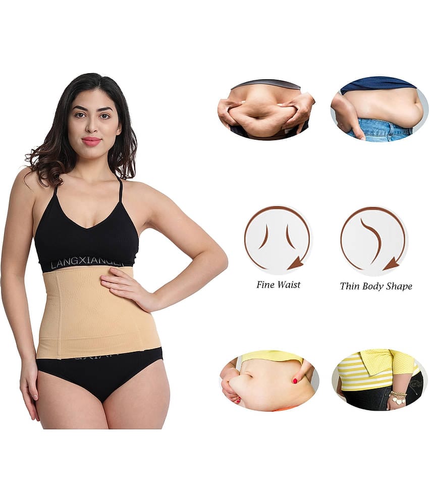 Flenzy Pack of 1 Cotton Women's Tummy Tucker ( Beige )